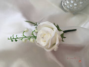 Ivory Rose & Large Calla Lily With Lily of the Valley