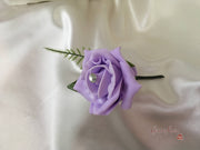 Rose Bouquets With Lilac Satin Diamante Flowers