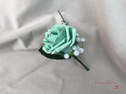 Mint Green Roses & Ivory Carnations With Calla Lily & Gypsophila