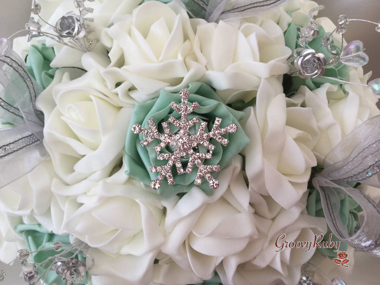 Mint Green Snowflake