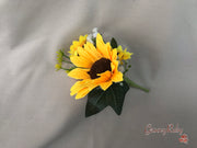 Sunflowers With Gypsophila