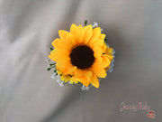 Sunflowers With Gypsophila