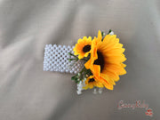 Sunflowers With Gypsophila