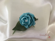 Single Crystal Rose Buttonhole - Colour of your Choice