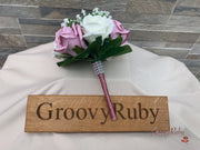 Dusky Pink With Gypsophila