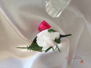Hot Pink & Baby Pink Rose & Large White Calla Lily