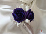 Cadbury Purple Glitter Rose With Silver Babies Breath