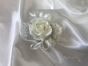 Wrist Corsage, Classic Ivory Rose